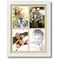 ArtToFrames Collage Photo Picture Frame with 4 - 5x7 inch Openings, Framed in White with Over 62 Mat Color Options and Regular Glass (CSM-3966-2153)